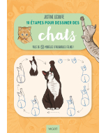 10 étapes pour dessiner des chats