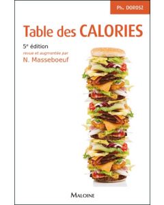 Table des calories, 5e éd.