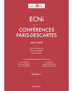 ECNi – Conférences Paris-Descartes – Volume 1 – 2017-2018