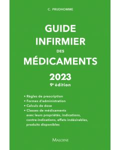 Guide infirmier des médicaments 2023 - 9e édition