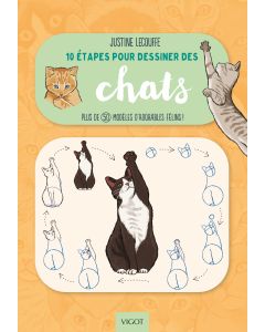 10 étapes pour dessiner des chats